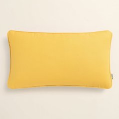 Eleganter Kopfkissenbezug in senfgelb 30 x 50 cm