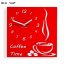 Ceas de perete Coffee Time - Culoare: Violet