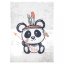 Kinderteppich mit dem Motiv eines niedlichen indischen Pandas