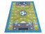 Moderan tepih za dječju sobu za dječake s motivom nogometnog igrališta