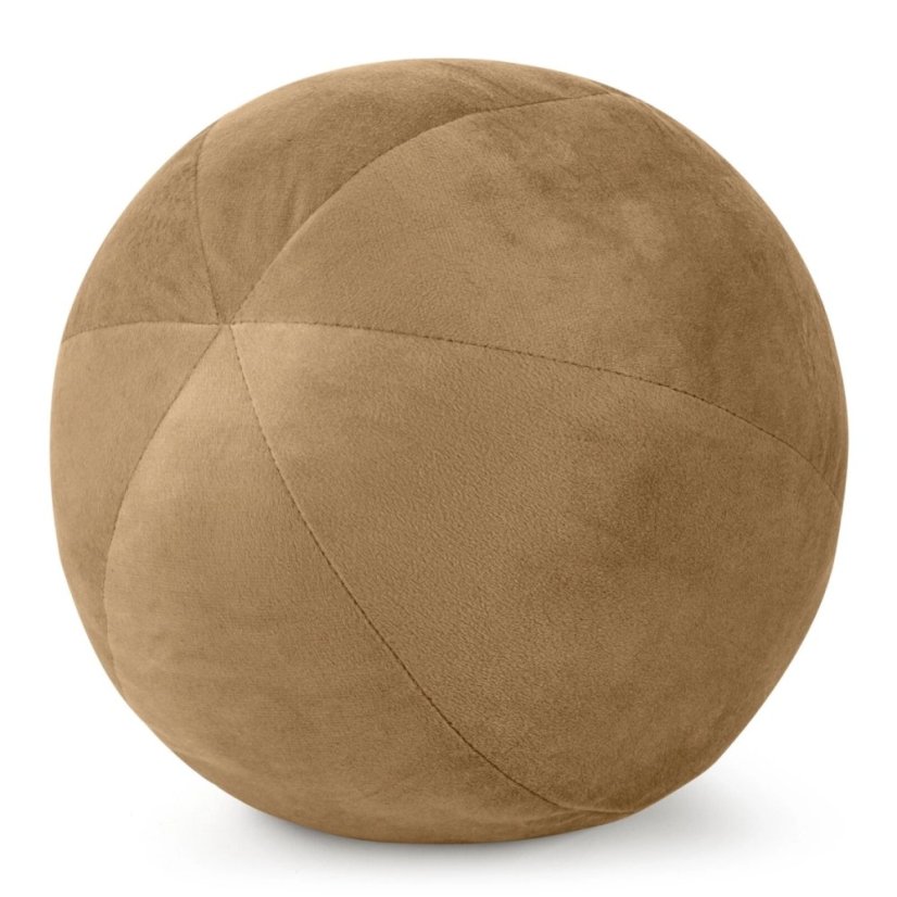 Luxusný mäkký zamatový vankúš v tvare gule