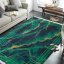 Covor verde anti-alunecare cu model - Dimensiunea covorului: Lățime: 160 cm | Lungime: 220 cm