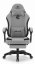 Sedia ergonomica da gioco e da ufficio HC-1016 con poggiapiedi - grigio