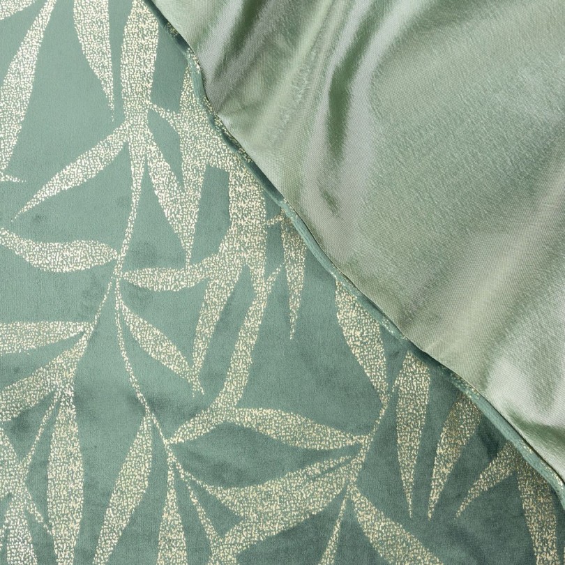 Bársony középső terítő mentol mintával