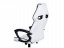 Kvalitné bielo čierne kancelárske kreslo na kolieskach