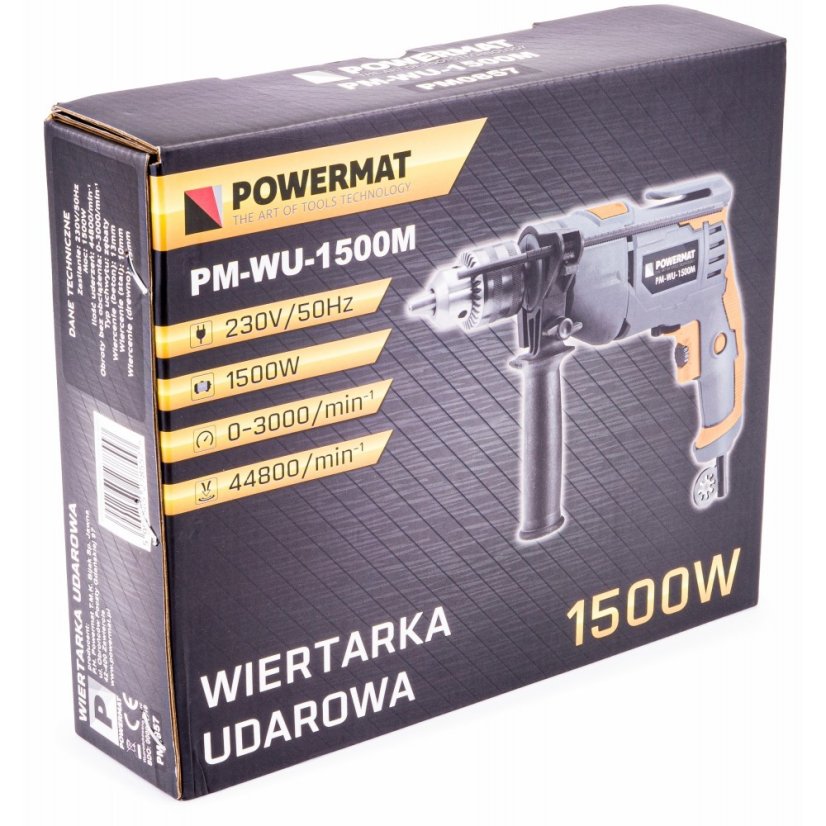 Електрическа ударна бормашина 1500W PM-WU-1500M