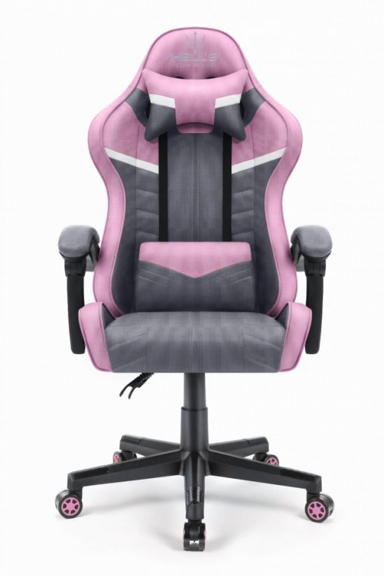 Gaming stol HC-1004 sivo-rožnata