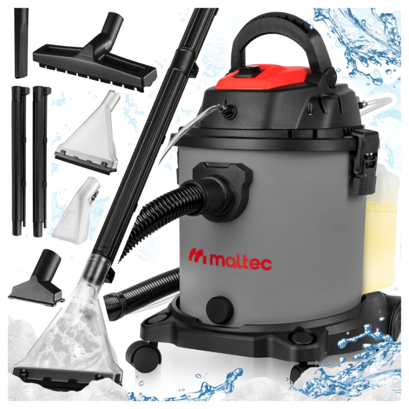 Vysávač na suché/mokré vysávanie, čistenie čalúnenia a kobercov MalTec MasterWash 2200W
