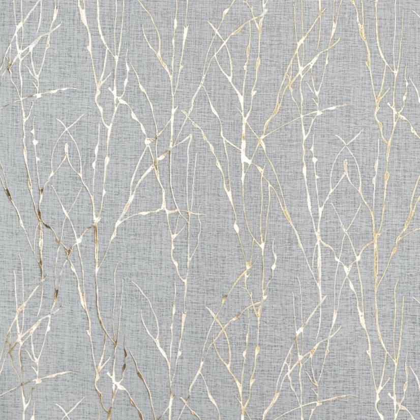 Modern függöny finom szerkezetű, arany nyomtatással díszített modern függöny