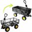 Praktischer Garten-Trolley 2in1 in schwarz Praktischer Garten-Trolley 2in1 in schwarz