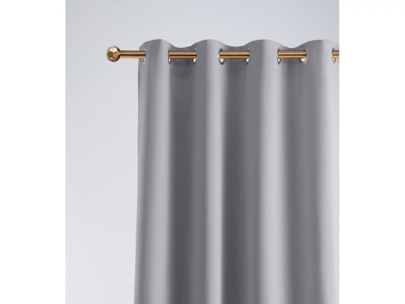Modern sötétítő függöny 140 x 250 cm - szürke