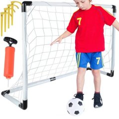 Futbalová bránka pre deti – bránka, lopta, pumpa a kolíky