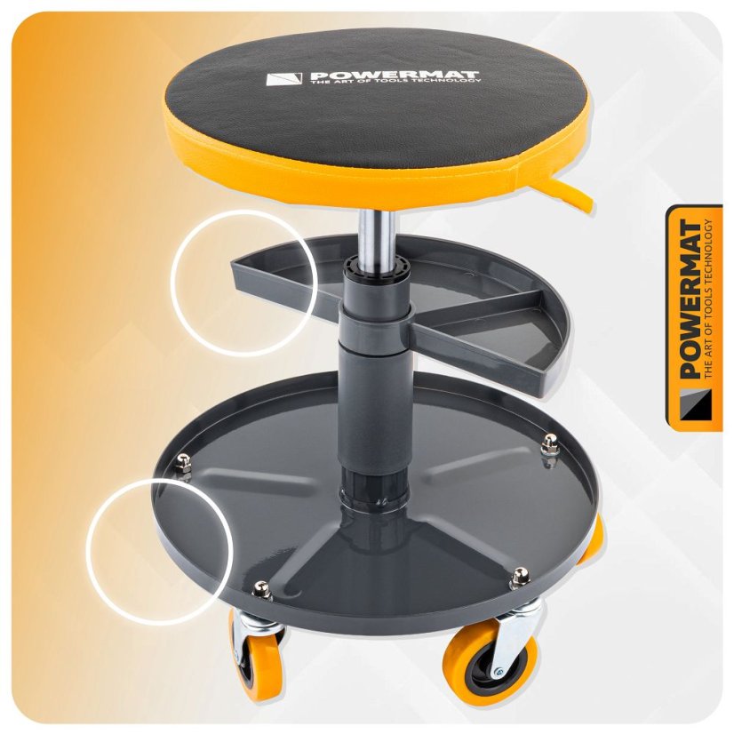 Scaun de atelier - reglabil, capacitate de încărcare 150 kg