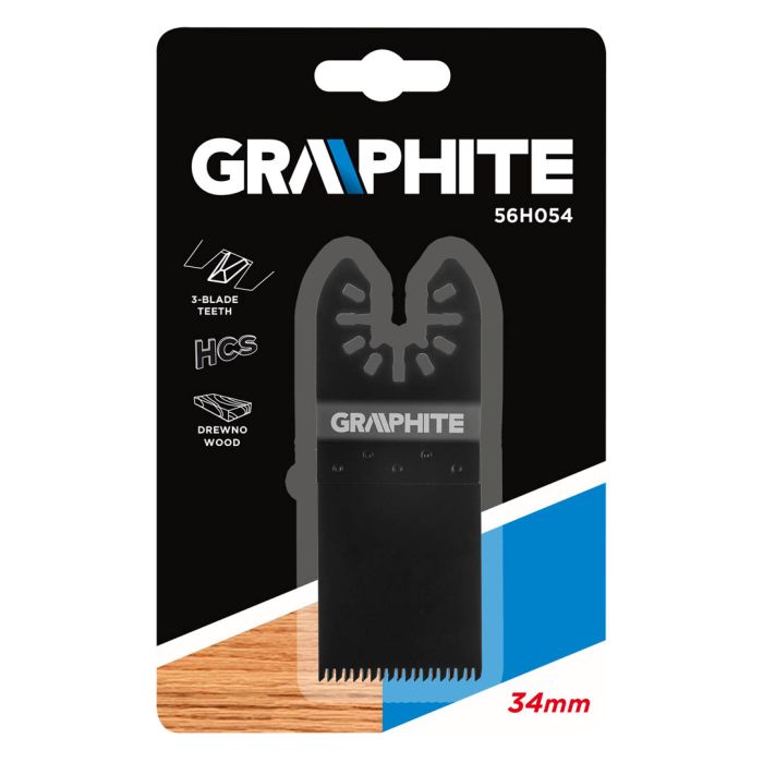 Pânza de fierăstrău pentru lemn HCS, lățime 34 mm 56H054 GRAPHITE