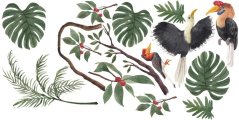 Falmatrica gyerekeknek madarak a dzsungelben
