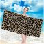 Strandtuch mit Gepardenmuster, 100 x 180 cm