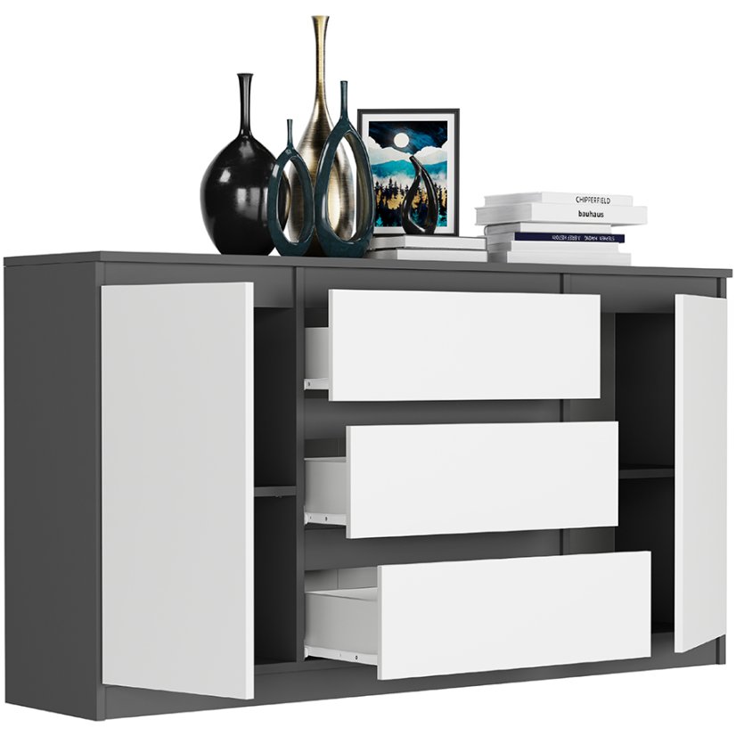 Geräumige Kommode R-140-S3 - verschiedene Farbvarianten