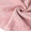 GLORY Baumwollhandtuch in Rosa mit Veloursrand und glänzendem Garn