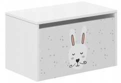 Scatola portaoggetti per bambini con coniglietto barbuto 40x40x69 cm