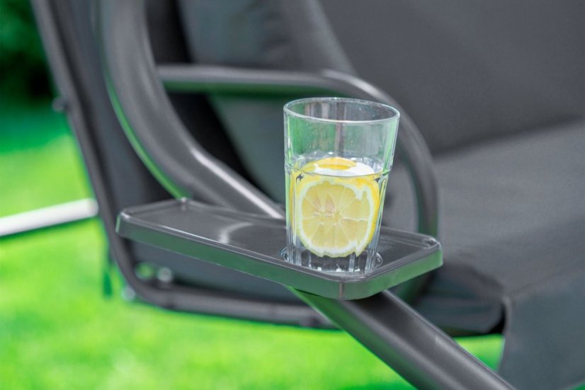 Verstellbare Gartenschaukel in Grau