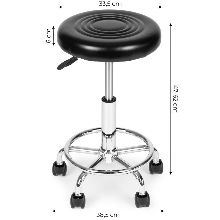 Výškovo nastaviteľná stolička na kolieskach