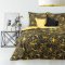 Bombažna posteljnina z rumenim cvetličnim motivom
