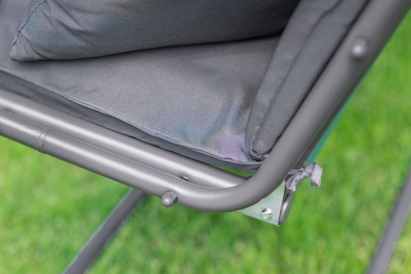 Verstellbare Gartenschaukel in Grau