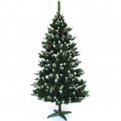 Božično drevo z imitacijo snega na vejah višine 220 cm