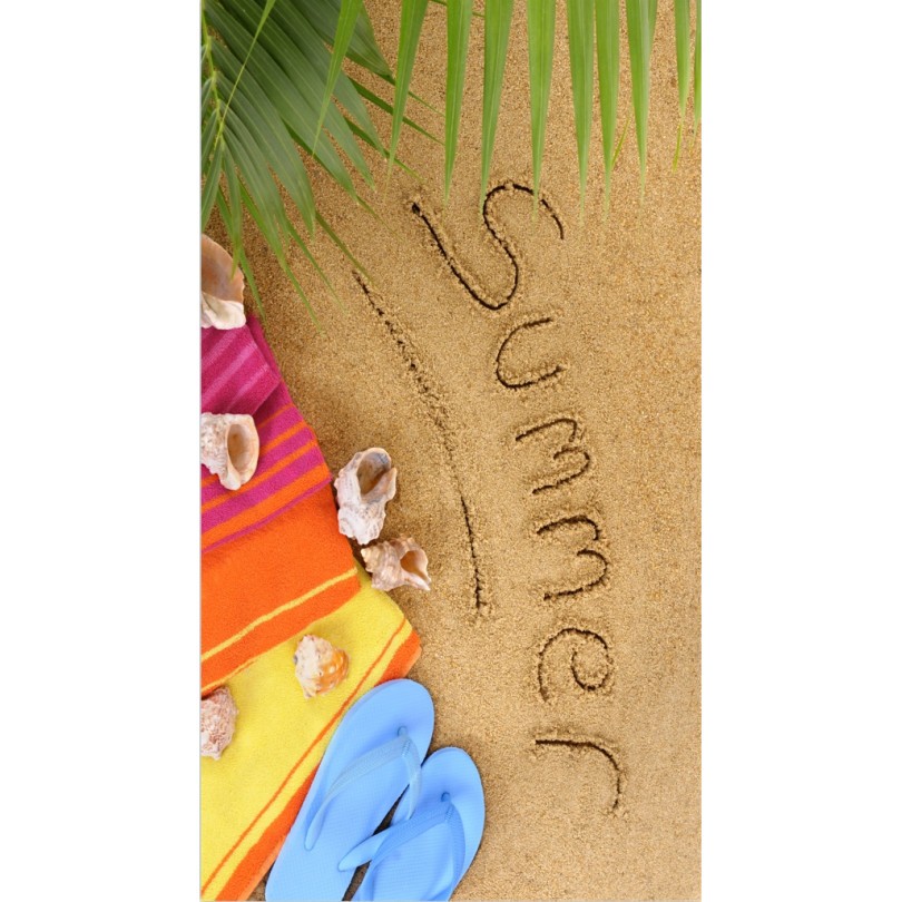 Strandtuch mit Sommermotiv 100 x 180 cm