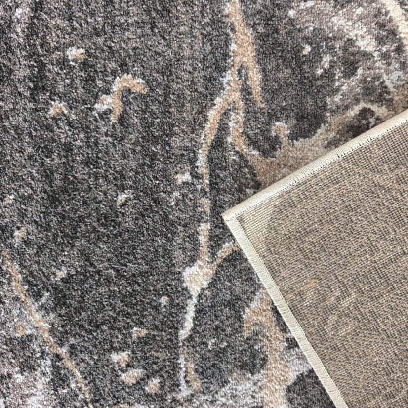 Covor gri modern cu model natural - dreptunghiular - Dimensiunea covorului: Lăţime: 160 cm | Lungime: 220 cm