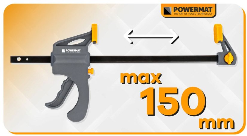 Clemă de tâmplărie cu prindere rapidă 150 x 35 mm