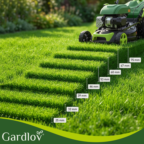 Benzínová sekačka na trávu GARDLOV DriveXPro 196 cm³ - dosah 51 cm, koš 60 l