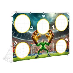 Fußballtor mit Wand 180x61x122 cm