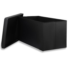 Großer klappbarer Sitzpouf mit 97 L Stauraum