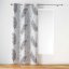 Schöner weißer Vorhang auf Kreisen mit Federmotiv 140 x 240 cm