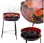 Runder Gartengrill 41 X 33,5 X 46,5 cm - rot Runder Gartengrill 41 X 33,5 X 46,5 cm - rot