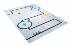 Kinderteppich mit dem Thema der Straße und Spiele Kinderzimmer