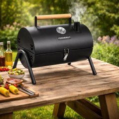 Turistični žar na oglje s pokrovom