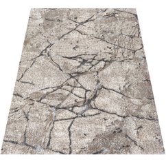 Modern bézs színű szőnyeg természetes mintával - téglalap alakú