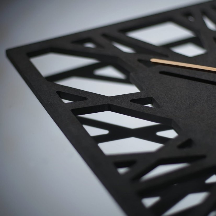 Wanduhr 30cm schwarz (anthrazit)
