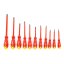 Практичен комплект изолирани отвертки 11 бр KD10333