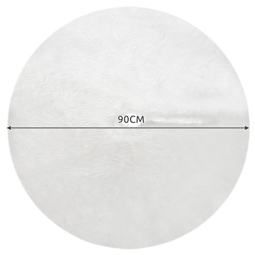 Chlpatý koberec pod vianočný stromček 90 cm