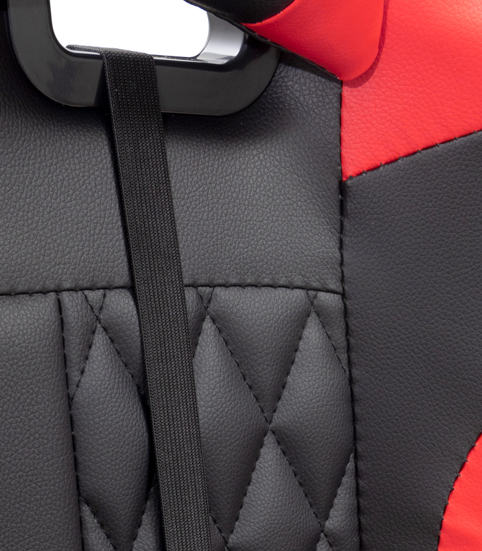 Masszázs játékszék lábtartóval - piros