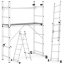 Pracovná hliníková plošina, rebrík a minilešenie  2x6