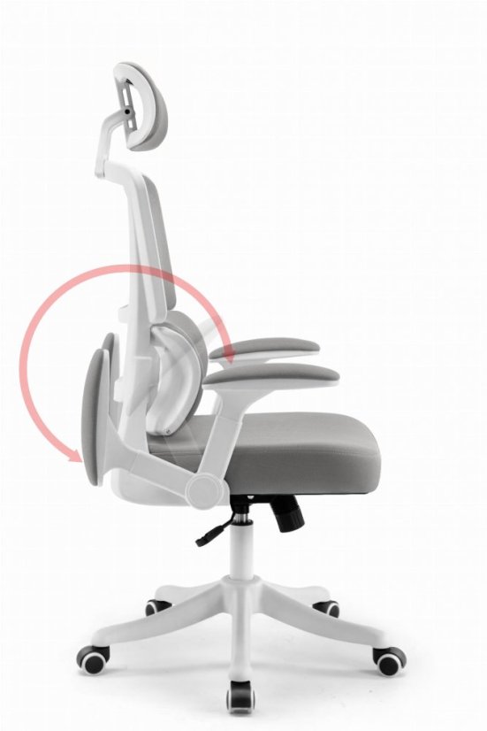 Szürke-fehér irodai szék HC-1011