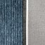 Blauer rutschfester Teppich für den Flur - Die Größe des Teppichs: Breite: 160 cm | Länge: 230 cm