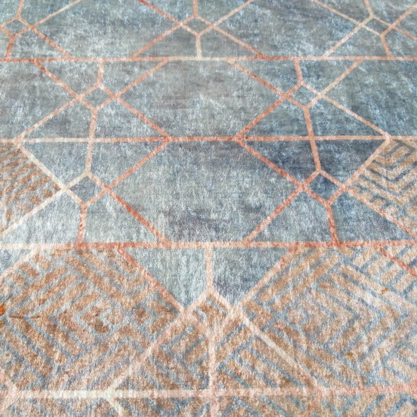 Csúszásgátló szőnyeg geometrikus mintával - Méret: Szélesség: 60 cm | Hossz: 100 cm