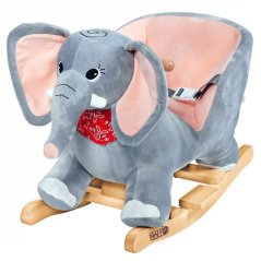 Animale a dondolo in peluche per bambini con effetti sonori