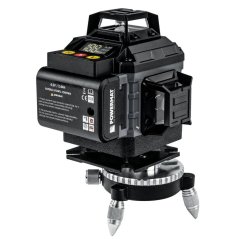 Křížový laser 4D 16 linek 360° zelený laser 40 m + stativ PM-PLK-4DM2