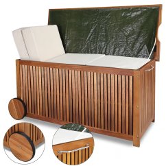 Box da giardino in legno di acacia 350 l